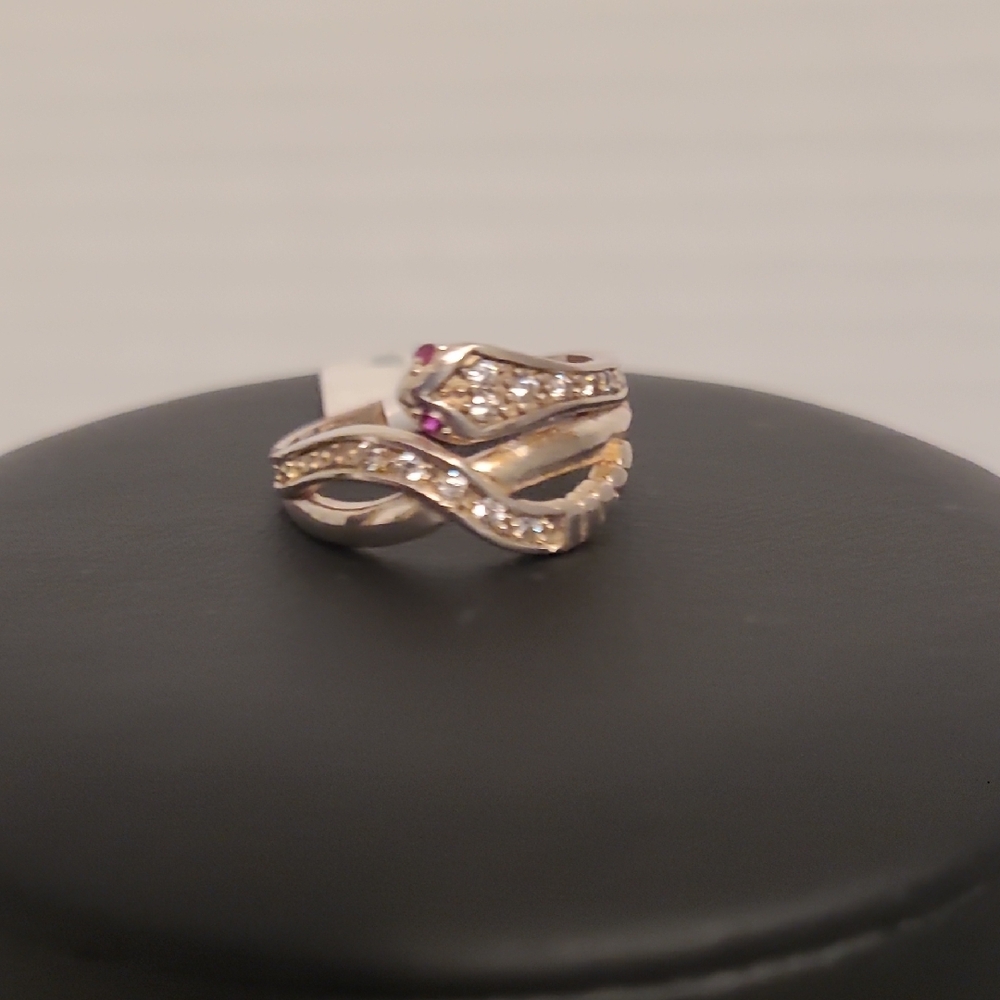 925 Mexican Silver and Purple Women's Ring